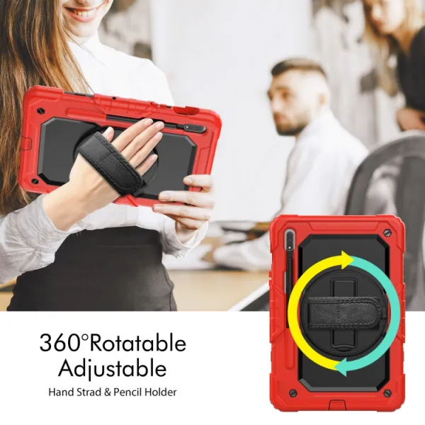 SOLID 360 Odolný kryt pre Samsung Galaxy Tab S8 červený