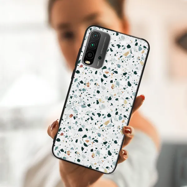 MY ART Ochranný obal Xiaomi Redmi 9T GREY TERRAZZO (163)