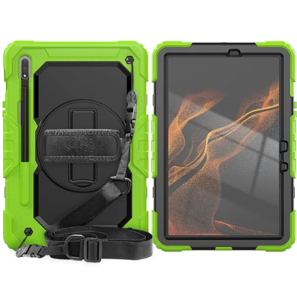 SOLID 360 Odolný kryt pre Samsung Galaxy Tab S8 zelený