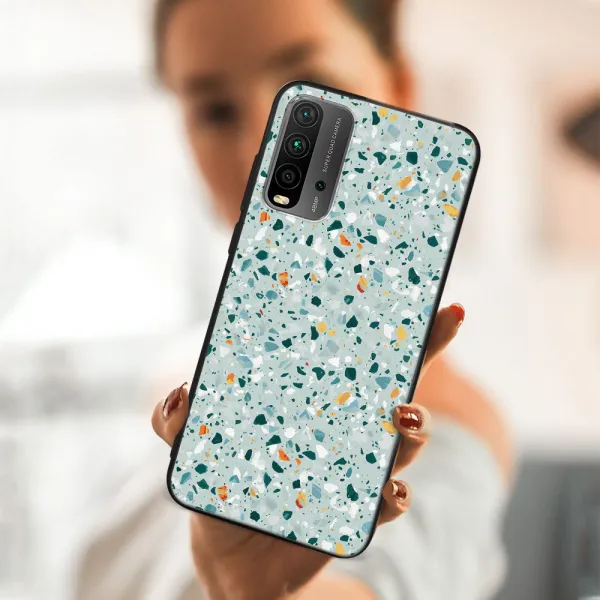 MY ART Ochranný obal Xiaomi Redmi 9T BLUE TERRAZZO (164)
