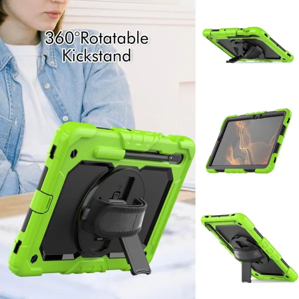 SOLID 360 Odolný kryt pre Samsung Galaxy Tab S8 zelený