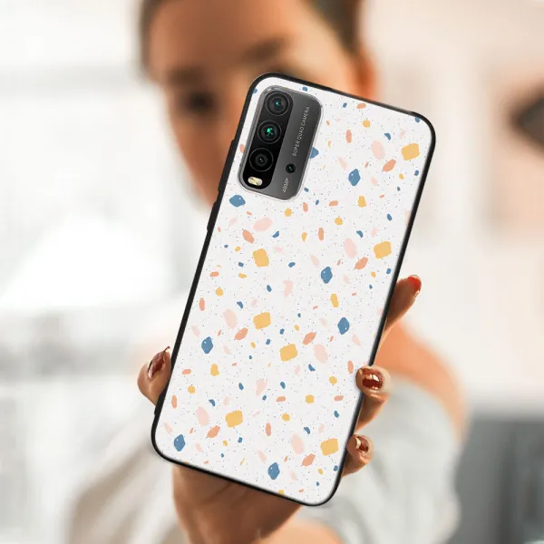 MY ART Ochranný obal Xiaomi Redmi 9T ORANGE TERRAZZO (165)