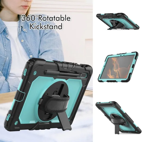SOLID 360 Odolný kryt pre Samsung Galaxy Tab S8 svetlomodrý