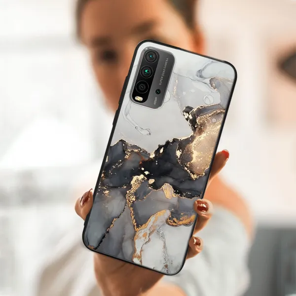 MY ART Ochranný obal Xiaomi Redmi 9T GREY MARBLE (140)