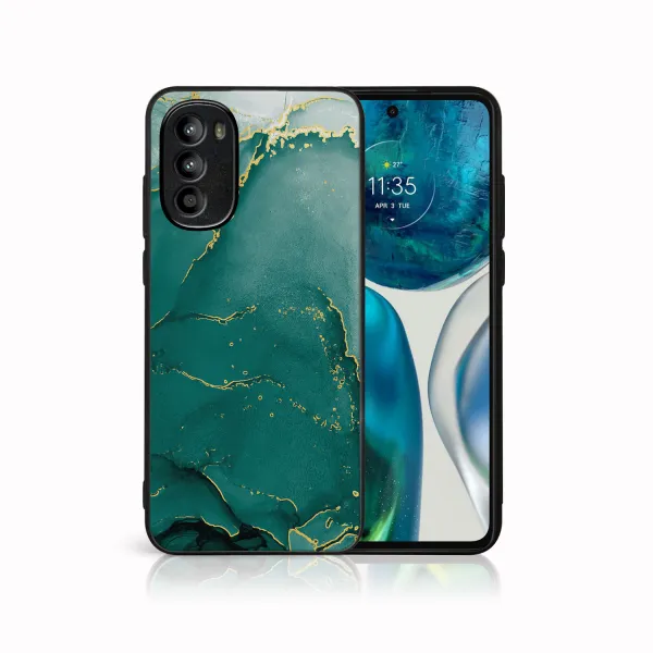 MY ART Ochranný obal Motorola Moto G52 GREEN MARBLE (145)