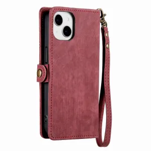 GEOM Peňaženkové puzdro pre Apple iPhone 14 Plus červené