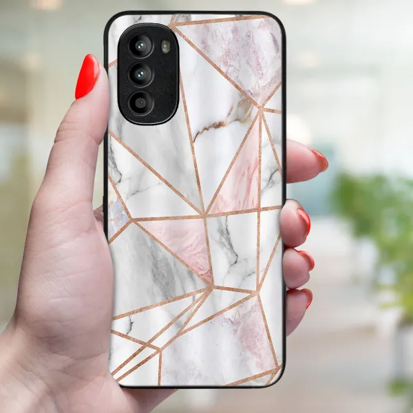 MY ART Ochranný obal Motorola Moto G52 PINK MARBLE (143)