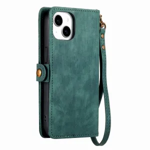 GEOM Peňaženkové puzdro pre Apple iPhone 14 Plus zelené