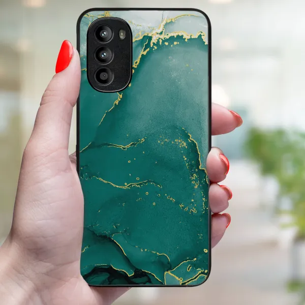 MY ART Ochranný obal Motorola Moto G52 GREEN MARBLE (145)