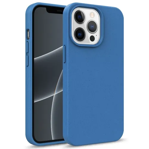ECO RUBBER Ochranný obal Apple iPhone 15 Pro modrý