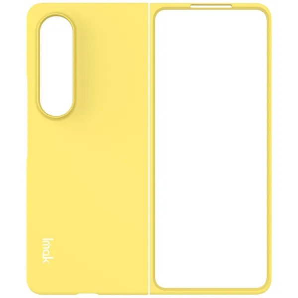 IMAK JS-2 Plastový kryt pre Samsung Galaxy Z Fold4 5G žltý
