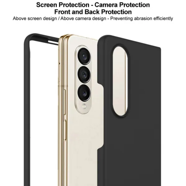 IMAK JS-2 Plastový kryt pre Samsung Galaxy Z Fold4 5G biely