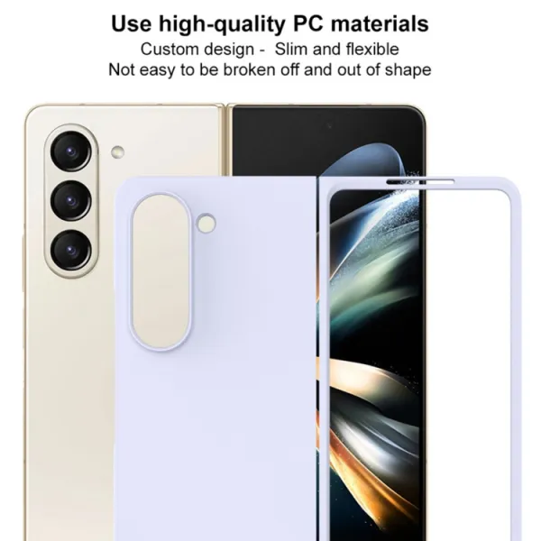 IMAK JS-2 Plastový kryt pre Samsung Galaxy Z Fold5 5G biely