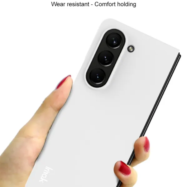 IMAK JS-2 Plastový kryt pre Samsung Galaxy Z Fold5 5G biely