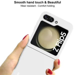 IMAK JS-2 Plastový kryt pre Samsung Galaxy Z Flip5 5G  biely