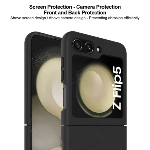 IMAK JS-2 Plastový kryt pre Samsung Galaxy Z Flip5 5G  biely