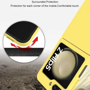 IMAK JS-2 Plastový kryt pre Samsung Galaxy Z Flip5 5G  biely
