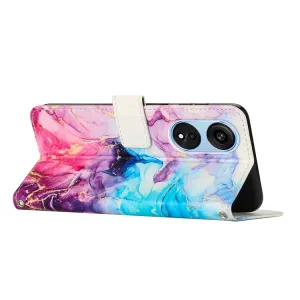 ART MARBLE Peňaženkový kryt Oppo A98 5G PINK PURPLE