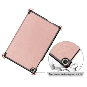 LEATHER Zaklápací kryt pre Honor Pad X8 ružový