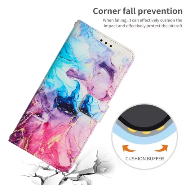 ART MARBLE Peňaženkový kryt Oppo A98 5G PINK PURPLE
