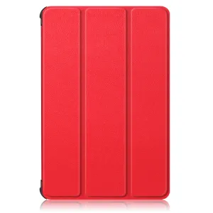 LEATHER Zaklápací kryt pre Honor Pad X8 červený