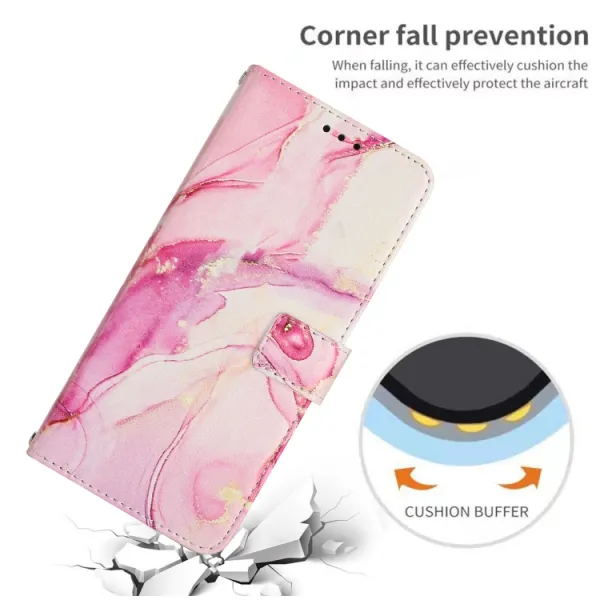 ART MARBLE Peňaženkový kryt Oppo A98 5G ROSE GOLD