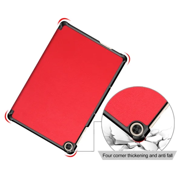LEATHER Zaklápací kryt pre Honor Pad X8 červený