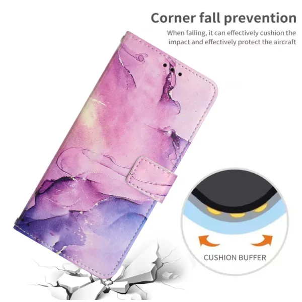 ART MARBLE Peňaženkový kryt Oppo A98 5G PURPLE