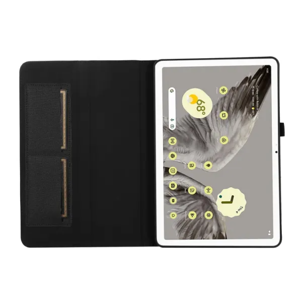 FABRIC Zaklápací obal pre Google Pixel Tablet čierny