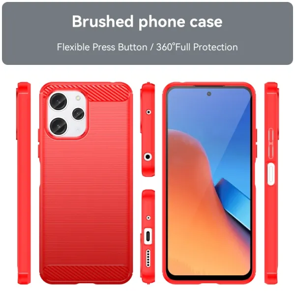 FLEXI TPU Kryt pre Xiaomi Redmi 12 červený