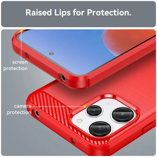 FLEXI TPU Kryt pre Xiaomi Redmi 12 červený