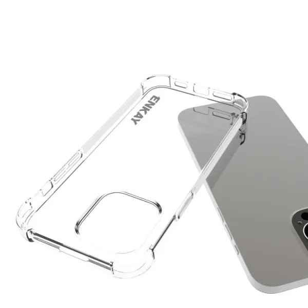 ENKAY SET Priehľadný obal + 2.5D ochranné sklo Apple iPhone 15 Pro Max