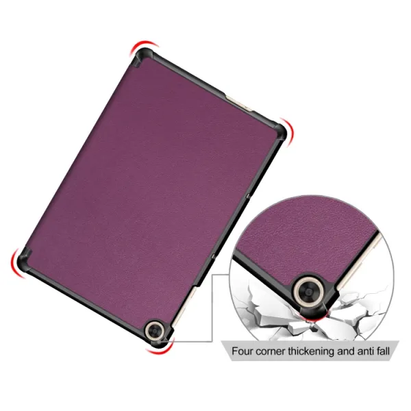 LEATHER Zaklápací kryt pre Honor Pad X8 fialový