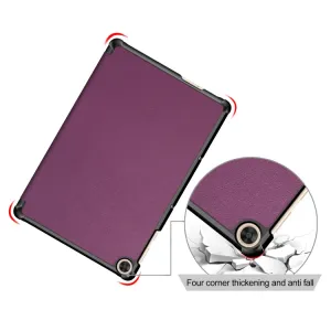 LEATHER Zaklápací kryt pre Honor Pad X8 fialový