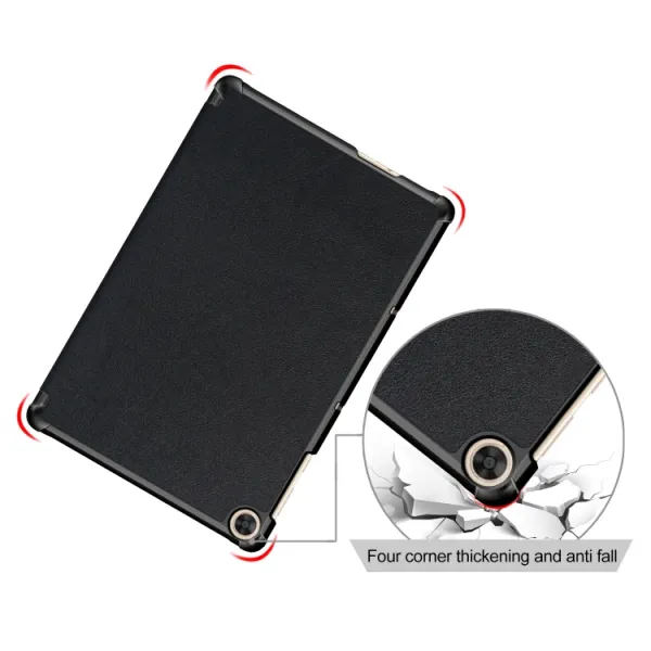 LEATHER Zaklápací kryt pre Honor Pad X8 čierny