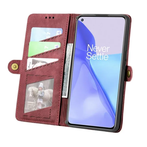 GEOM Peňaženkové puzdro pre OnePlus Nord 3 5G červené