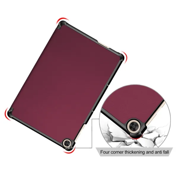 LEATHER Zaklápací kryt pre Honor Pad X8 bordový