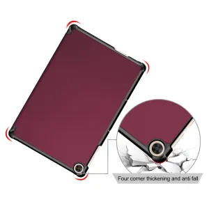 LEATHER Zaklápací kryt pre Honor Pad X8 bordový
