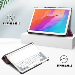 LEATHER Zaklápací kryt pre Honor Pad X8 bordový