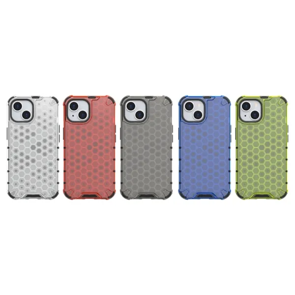 HONEYCOMB Ochranný kryt Apple iPhone 15 biely