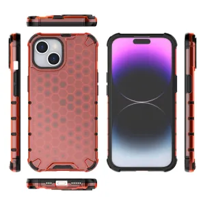 HONEYCOMB Ochranný kryt Apple iPhone 15 červený