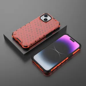 HONEYCOMB Ochranný kryt Apple iPhone 15 červený