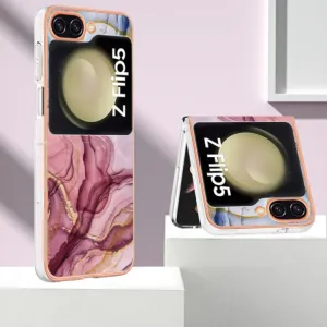 IMD MARBLE Ochranný kryt Samsung Galaxy Z Flip5 5G ROSE RED