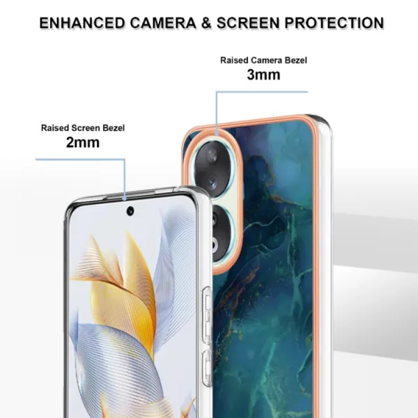 IMD MARBLE Ochranný kryt Honor 90 5G GREEN