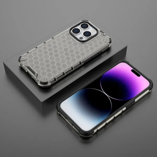 HONEYCOMB Ochranný kryt Apple iPhone 15 Pro Max čierny