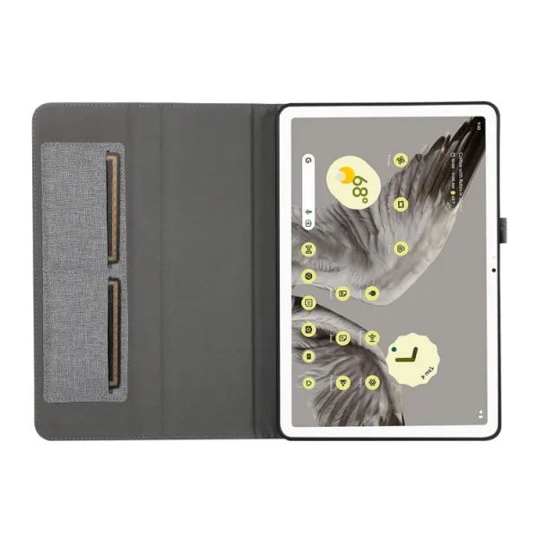 FABRIC Zaklápací obal pre Google Pixel Tablet šedý