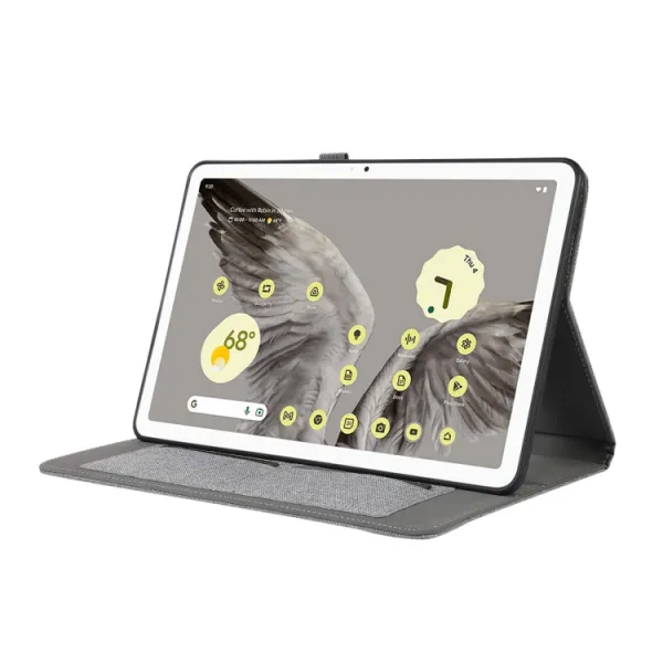 FABRIC Zaklápací obal pre Google Pixel Tablet šedý