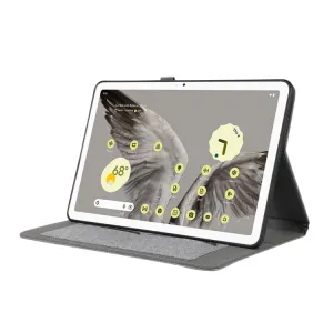 FABRIC Zaklápací obal pre Google Pixel Tablet šedý
