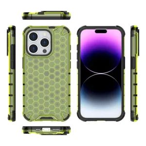 HONEYCOMB Ochranný kryt Apple iPhone 15 Pro Max zelený