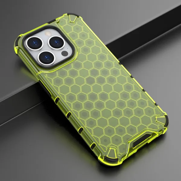 HONEYCOMB Ochranný kryt Apple iPhone 15 Pro Max zelený